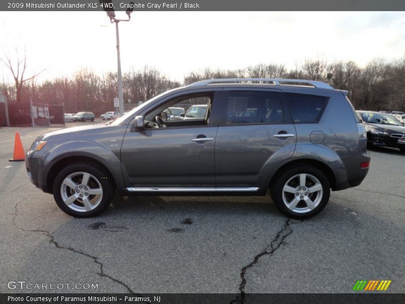 Graphite Gray Pearl / Black 2009 Mitsubishi Outlander XLS 4WD