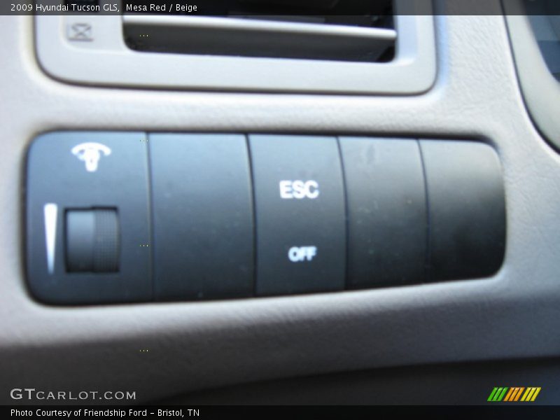 Mesa Red / Beige 2009 Hyundai Tucson GLS