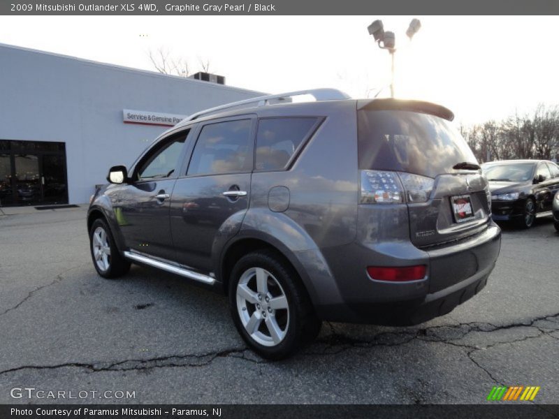 Graphite Gray Pearl / Black 2009 Mitsubishi Outlander XLS 4WD