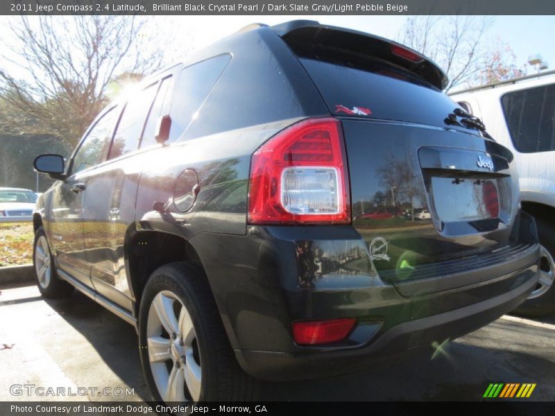 Brilliant Black Crystal Pearl / Dark Slate Gray/Light Pebble Beige 2011 Jeep Compass 2.4 Latitude
