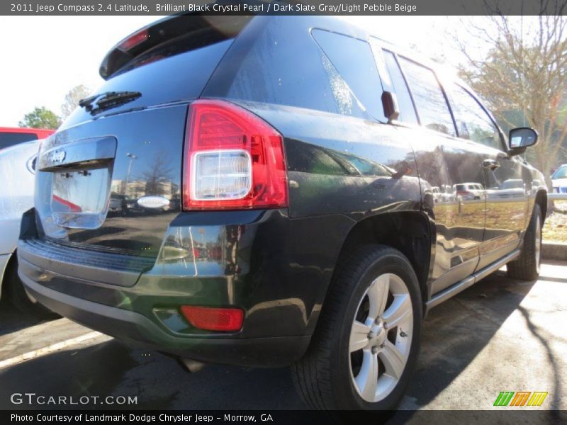 Brilliant Black Crystal Pearl / Dark Slate Gray/Light Pebble Beige 2011 Jeep Compass 2.4 Latitude