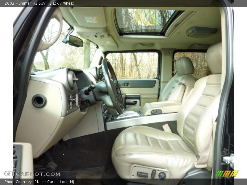 Front Seat of 2003 H2 SUV
