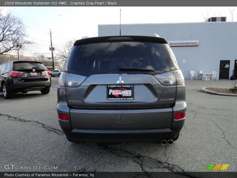 Graphite Gray Pearl / Black 2009 Mitsubishi Outlander XLS 4WD
