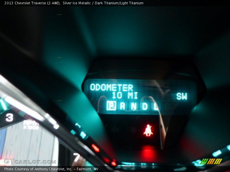 Silver Ice Metallic / Dark Titanium/Light Titanium 2013 Chevrolet Traverse LS AWD