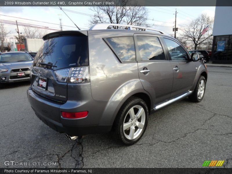 Graphite Gray Pearl / Black 2009 Mitsubishi Outlander XLS 4WD