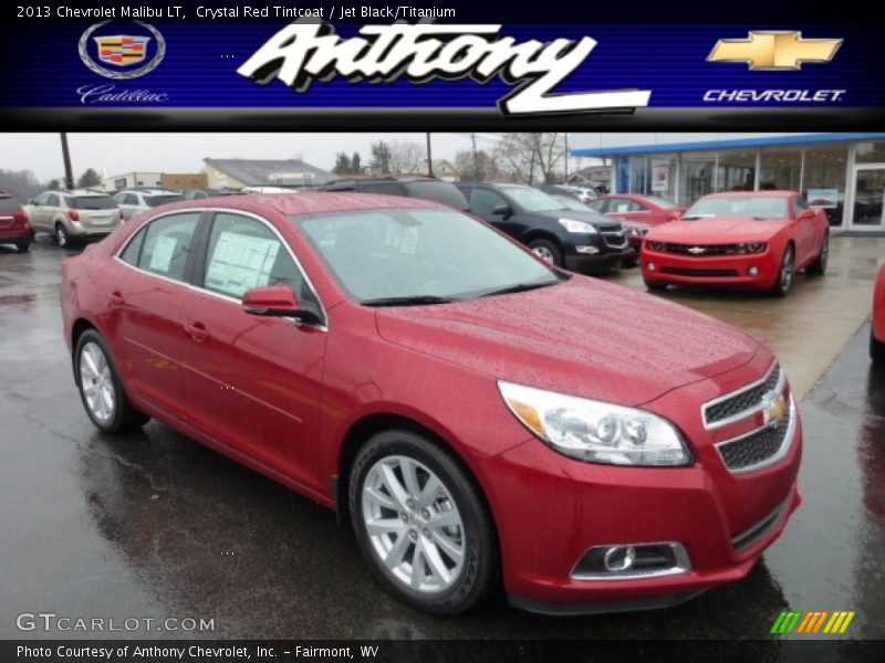 Crystal Red Tintcoat / Jet Black/Titanium 2013 Chevrolet Malibu LT