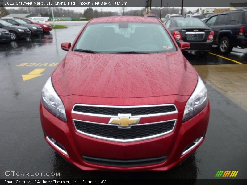 Crystal Red Tintcoat / Jet Black/Titanium 2013 Chevrolet Malibu LT