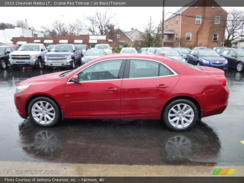 Crystal Red Tintcoat / Jet Black/Titanium 2013 Chevrolet Malibu LT