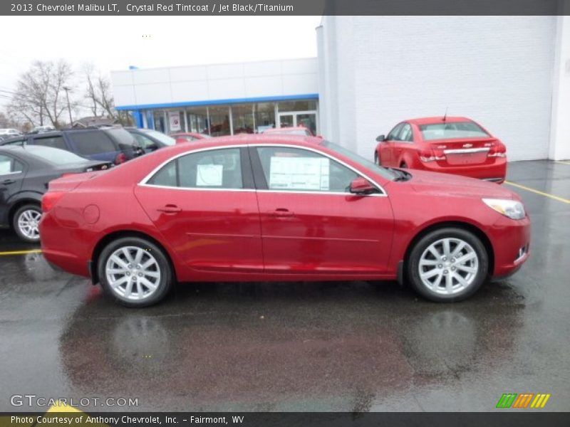 Crystal Red Tintcoat / Jet Black/Titanium 2013 Chevrolet Malibu LT