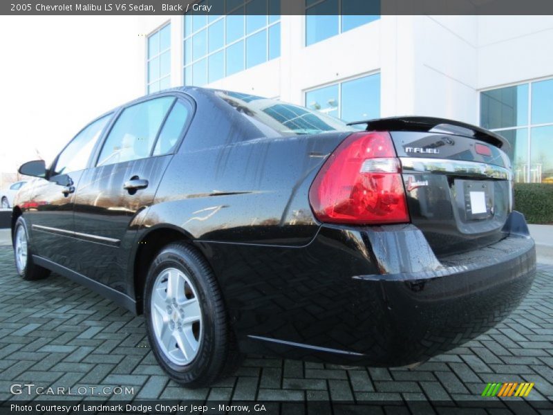 Black / Gray 2005 Chevrolet Malibu LS V6 Sedan
