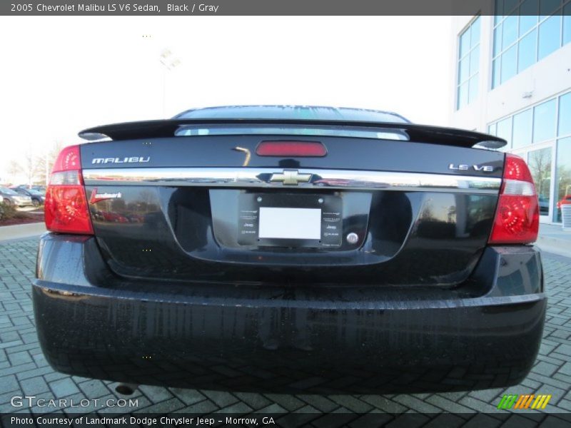 Black / Gray 2005 Chevrolet Malibu LS V6 Sedan