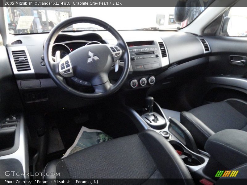 Graphite Gray Pearl / Black 2009 Mitsubishi Outlander XLS 4WD