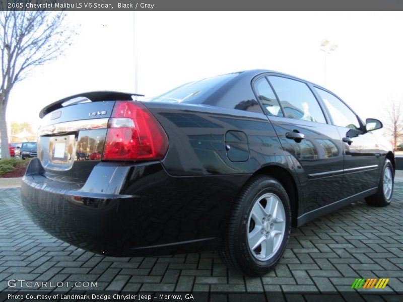 Black / Gray 2005 Chevrolet Malibu LS V6 Sedan