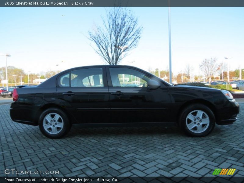 Black / Gray 2005 Chevrolet Malibu LS V6 Sedan