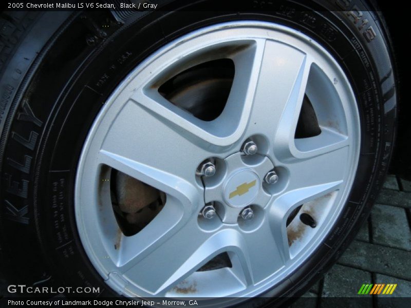 Black / Gray 2005 Chevrolet Malibu LS V6 Sedan