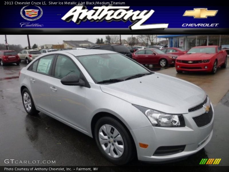 Silver Ice Metallic / Jet Black/Medium Titanium 2013 Chevrolet Cruze LS