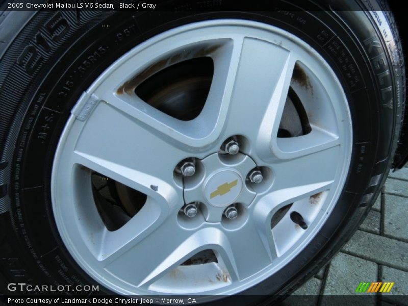 Black / Gray 2005 Chevrolet Malibu LS V6 Sedan