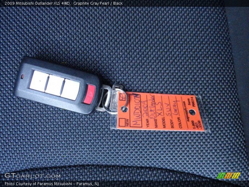 Graphite Gray Pearl / Black 2009 Mitsubishi Outlander XLS 4WD