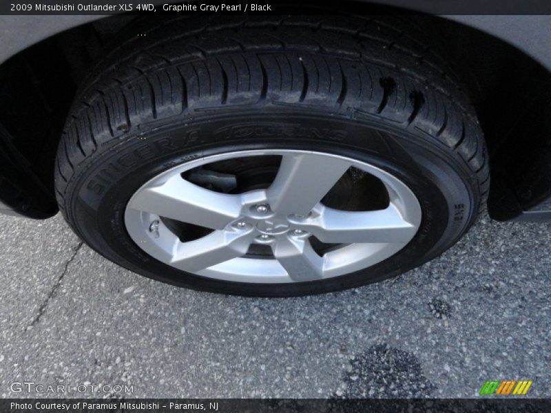 Graphite Gray Pearl / Black 2009 Mitsubishi Outlander XLS 4WD