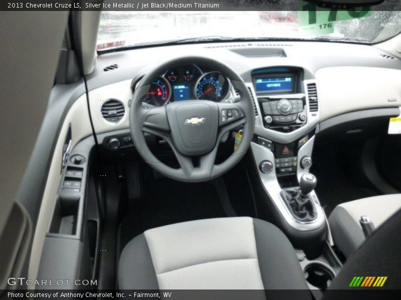 Silver Ice Metallic / Jet Black/Medium Titanium 2013 Chevrolet Cruze LS