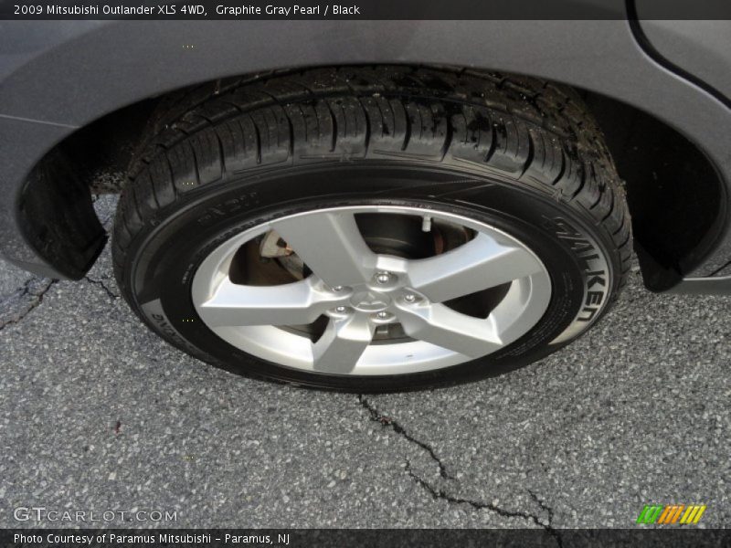 Graphite Gray Pearl / Black 2009 Mitsubishi Outlander XLS 4WD