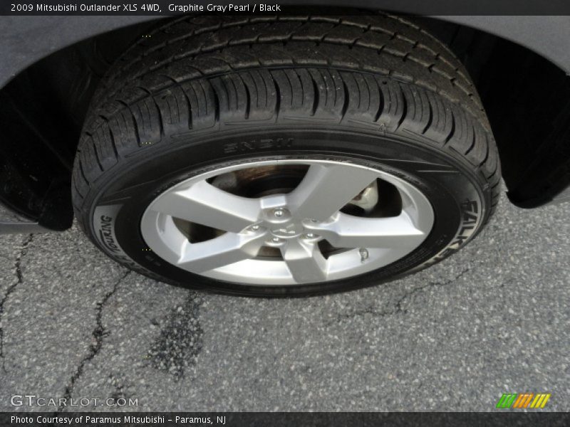 Graphite Gray Pearl / Black 2009 Mitsubishi Outlander XLS 4WD