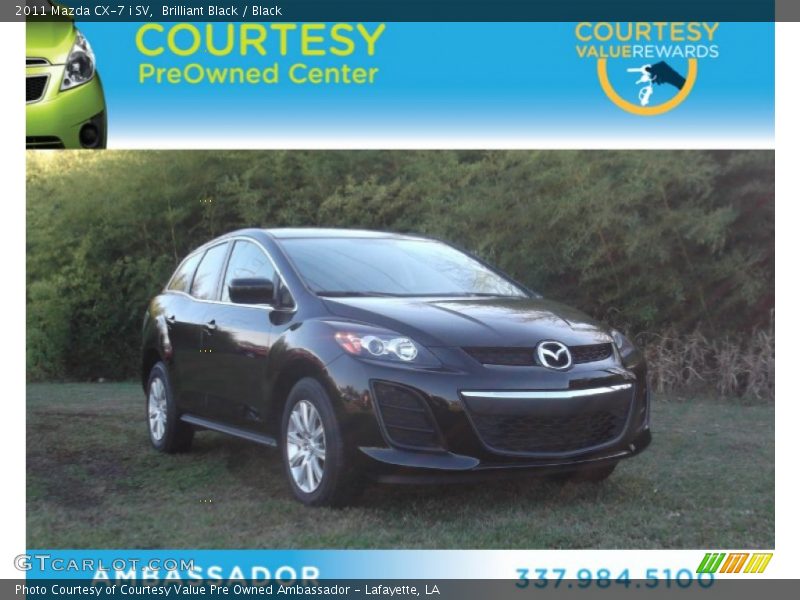 Brilliant Black / Black 2011 Mazda CX-7 i SV