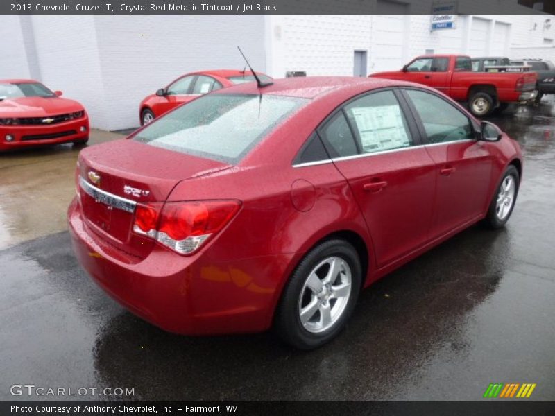 Crystal Red Metallic Tintcoat / Jet Black 2013 Chevrolet Cruze LT