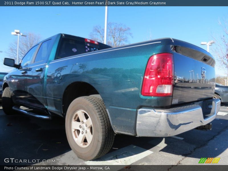 Hunter Green Pearl / Dark Slate Gray/Medium Graystone 2011 Dodge Ram 1500 SLT Quad Cab