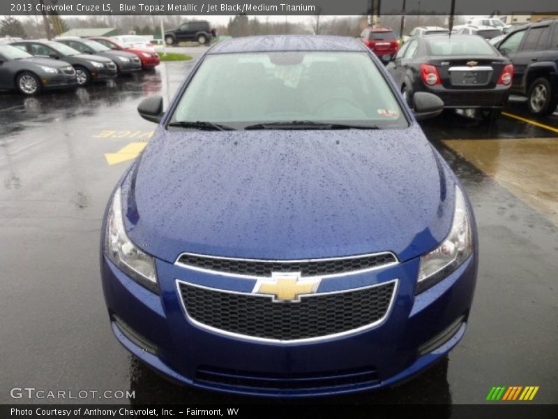 Blue Topaz Metallic / Jet Black/Medium Titanium 2013 Chevrolet Cruze LS