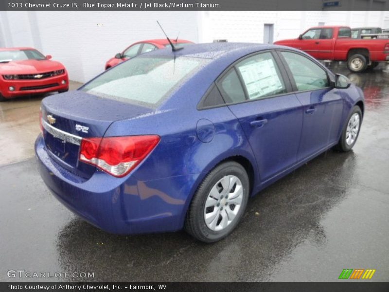 Blue Topaz Metallic / Jet Black/Medium Titanium 2013 Chevrolet Cruze LS