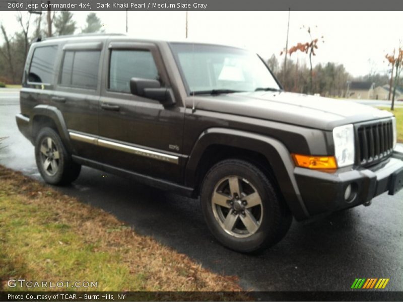 Dark Khaki Pearl / Medium Slate Gray 2006 Jeep Commander 4x4