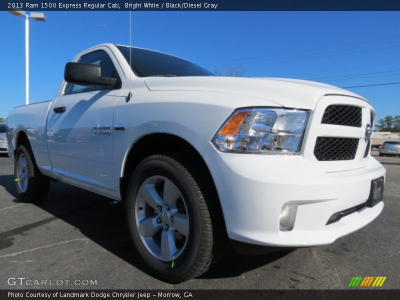 Bright White / Black/Diesel Gray 2013 Ram 1500 Express Regular Cab
