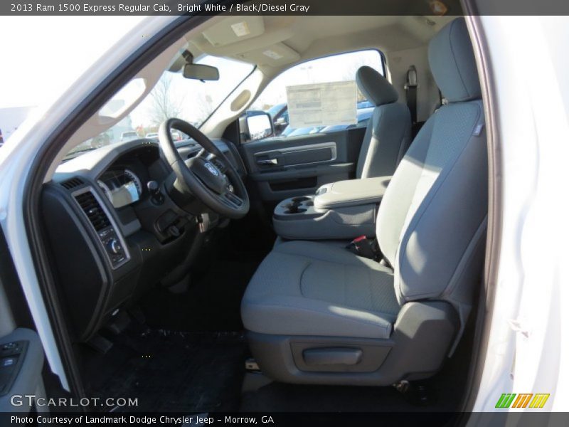 Bright White / Black/Diesel Gray 2013 Ram 1500 Express Regular Cab
