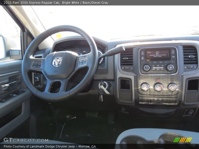 Bright White / Black/Diesel Gray 2013 Ram 1500 Express Regular Cab