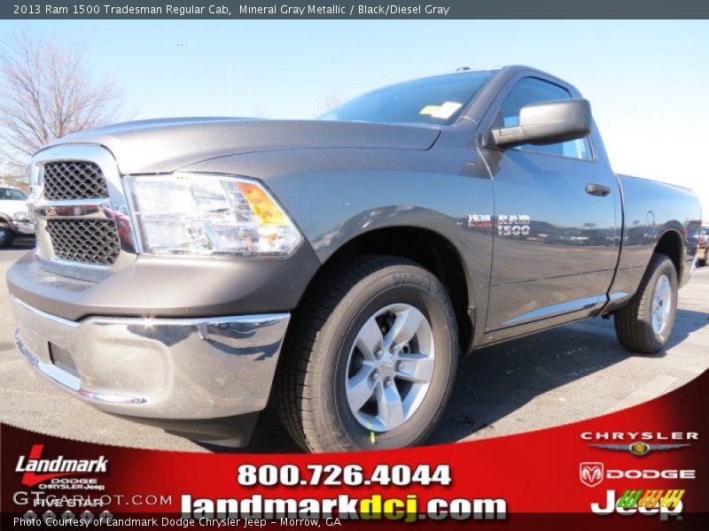 Mineral Gray Metallic / Black/Diesel Gray 2013 Ram 1500 Tradesman Regular Cab