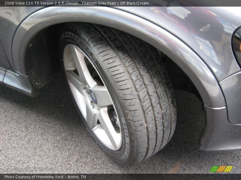 Titanium Grey Pearl / Off Black/Cream 2008 Volvo C30 T5 Version 2.0 R-Design