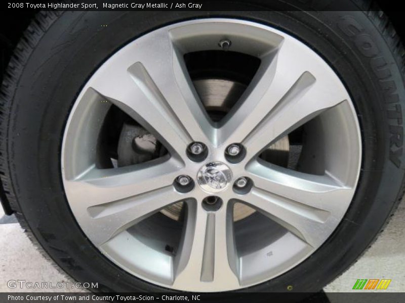 Magnetic Gray Metallic / Ash Gray 2008 Toyota Highlander Sport
