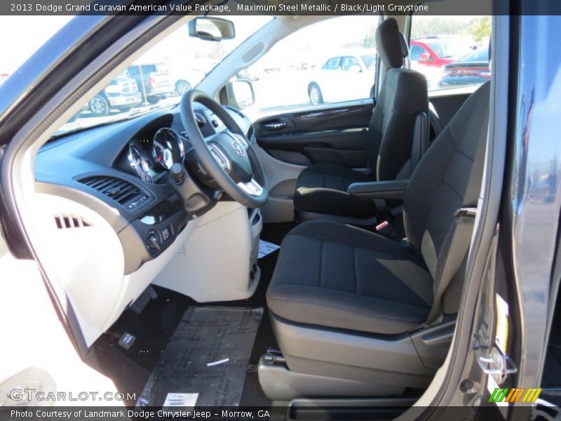 Maximum Steel Metallic / Black/Light Graystone 2013 Dodge Grand Caravan American Value Package