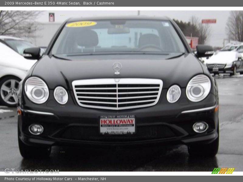Black / Cashmere 2009 Mercedes-Benz E 350 4Matic Sedan
