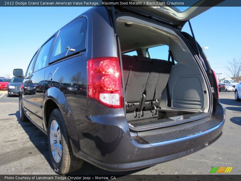 Maximum Steel Metallic / Black/Light Graystone 2013 Dodge Grand Caravan American Value Package
