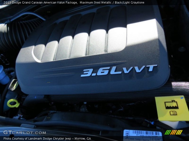Maximum Steel Metallic / Black/Light Graystone 2013 Dodge Grand Caravan American Value Package