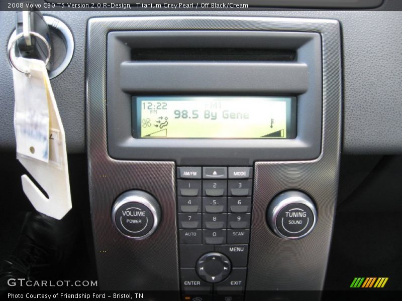 Titanium Grey Pearl / Off Black/Cream 2008 Volvo C30 T5 Version 2.0 R-Design