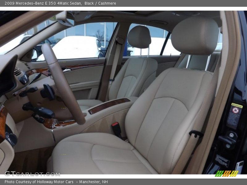 Front Seat of 2009 E 350 4Matic Sedan