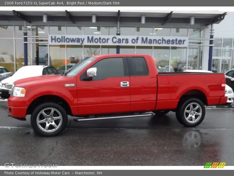 Bright Red / Medium/Dark Flint 2006 Ford F150 XL SuperCab 4x4