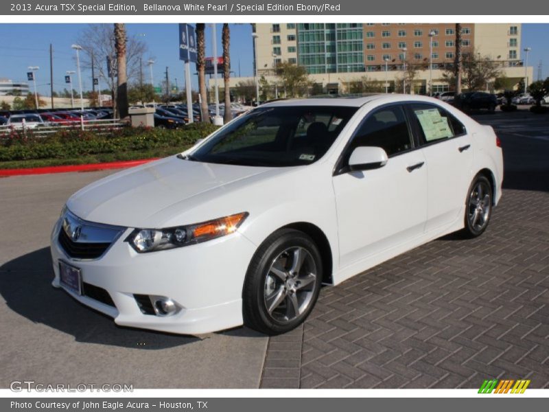 Bellanova White Pearl / Special Edition Ebony/Red 2013 Acura TSX Special Edition