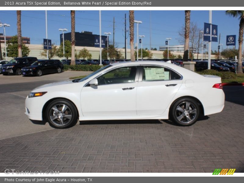 Bellanova White Pearl / Special Edition Ebony/Red 2013 Acura TSX Special Edition