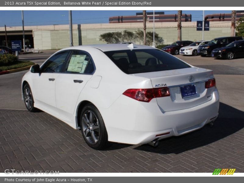 Bellanova White Pearl / Special Edition Ebony/Red 2013 Acura TSX Special Edition