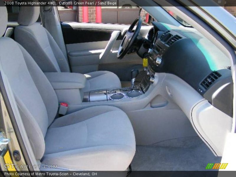 Cypress Green Pearl / Sand Beige 2008 Toyota Highlander 4WD
