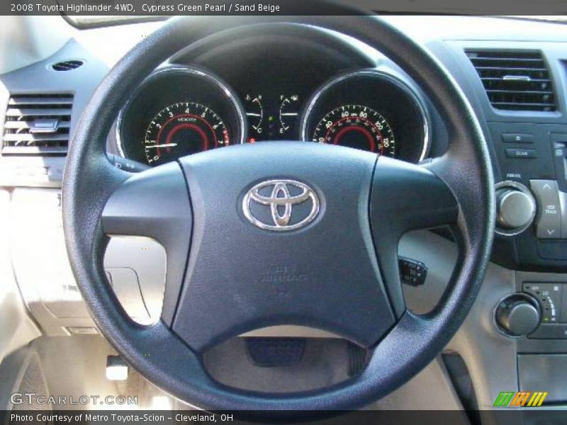 Cypress Green Pearl / Sand Beige 2008 Toyota Highlander 4WD